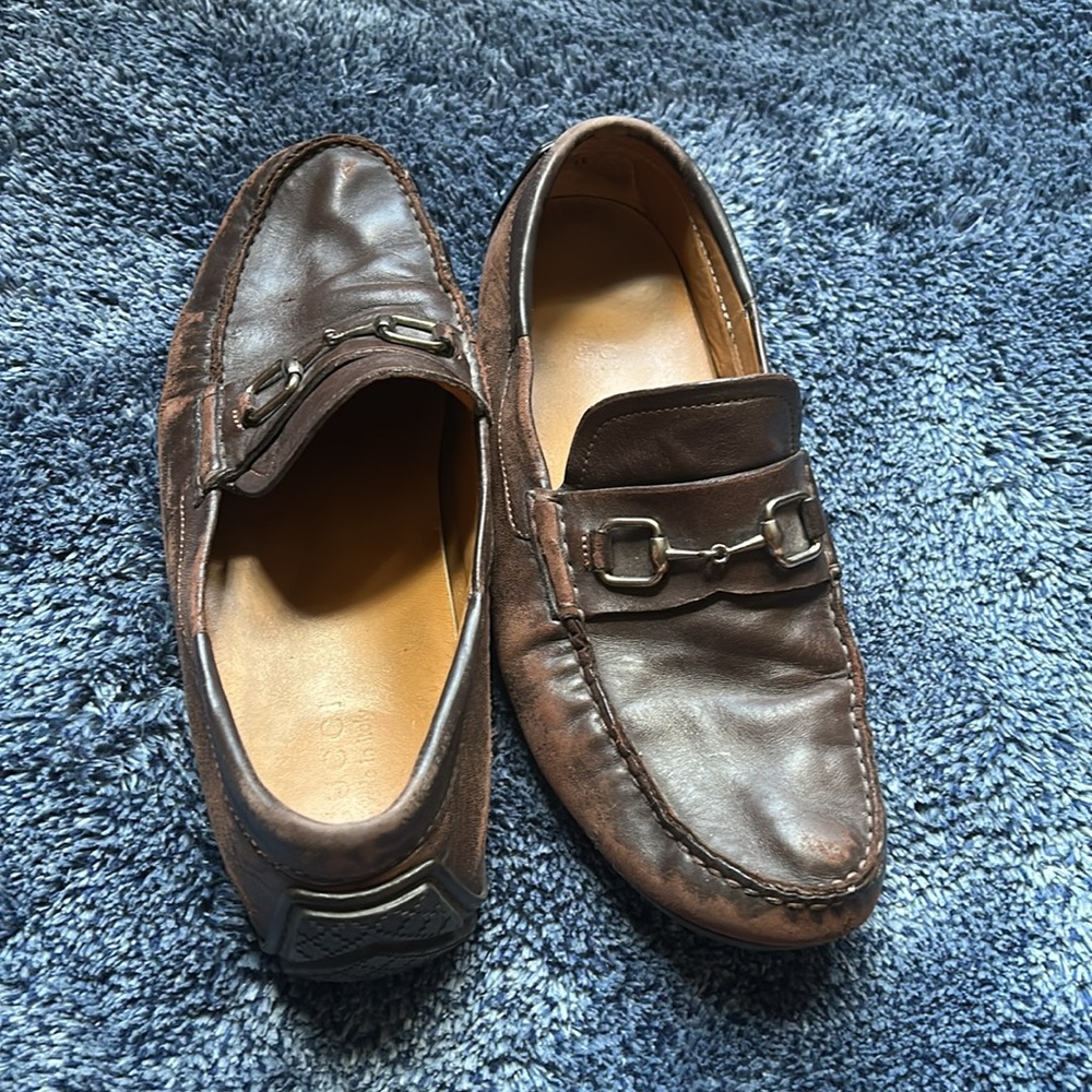 Gucci Men's Brown Leather Loafers - Picture 5 of 10